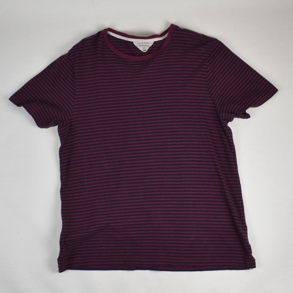 (RAG & BONE) Striped Cotton Tee - size XL